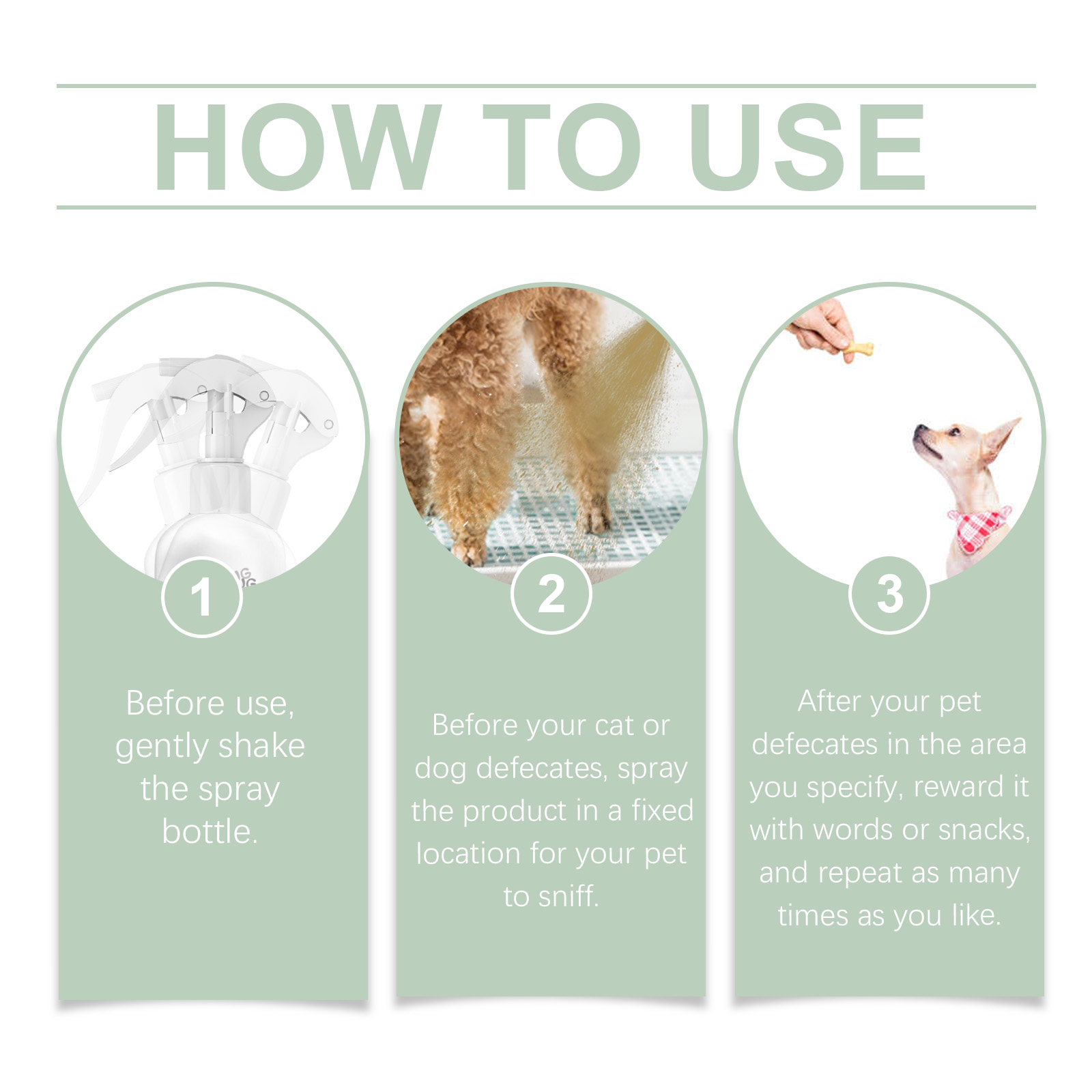 Pet Toilet Training Spray Correct Urination Defecation For Dogs And Cats Indoor Household Use