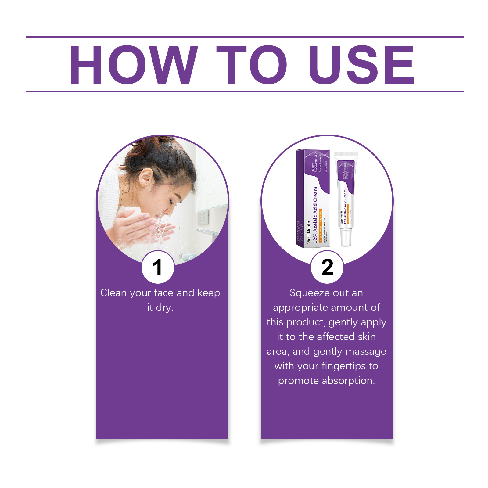 Azelaic Acid Repairing Cream Gentle Repair For Facial Skin Cleansing Daily Care Moisturizer