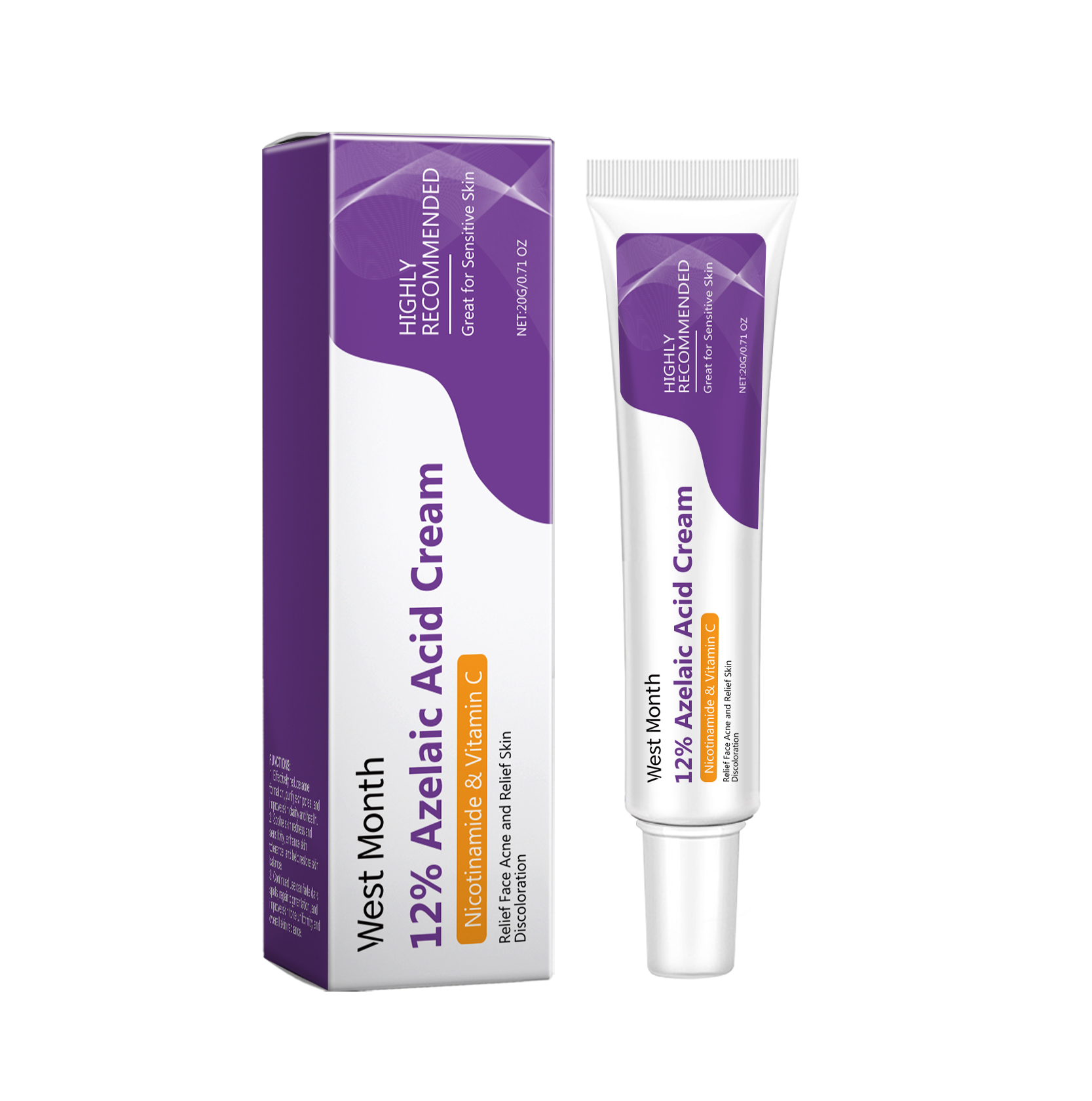 Azelaic Acid Repairing Cream Gentle Repair For Facial Skin Cleansing Daily Care Moisturizer