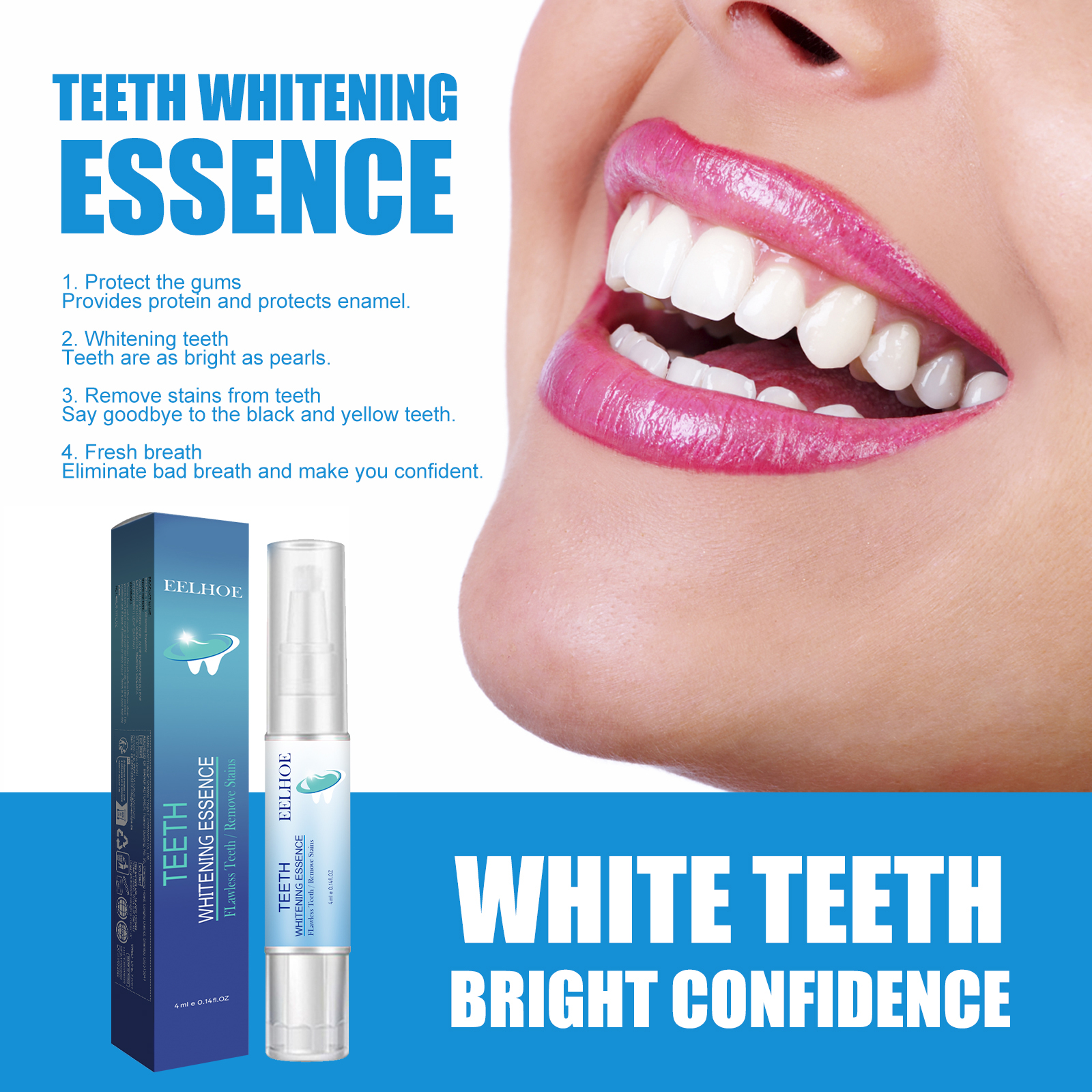Teeth Cleaning Pen Deep Cleansing Whitening Breath Freshening Stain Removal For Daily Oral Hygiene Care 1 PCS