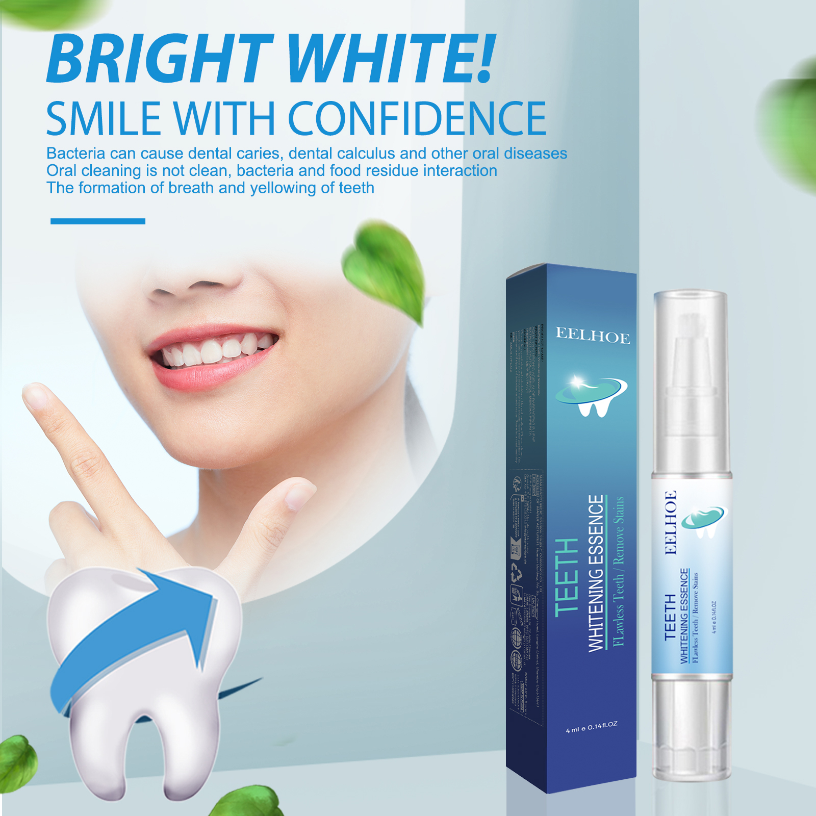 Teeth Cleaning Pen Deep Cleansing Whitening Breath Freshening Stain Removal For Daily Oral Hygiene Care 1 PCS