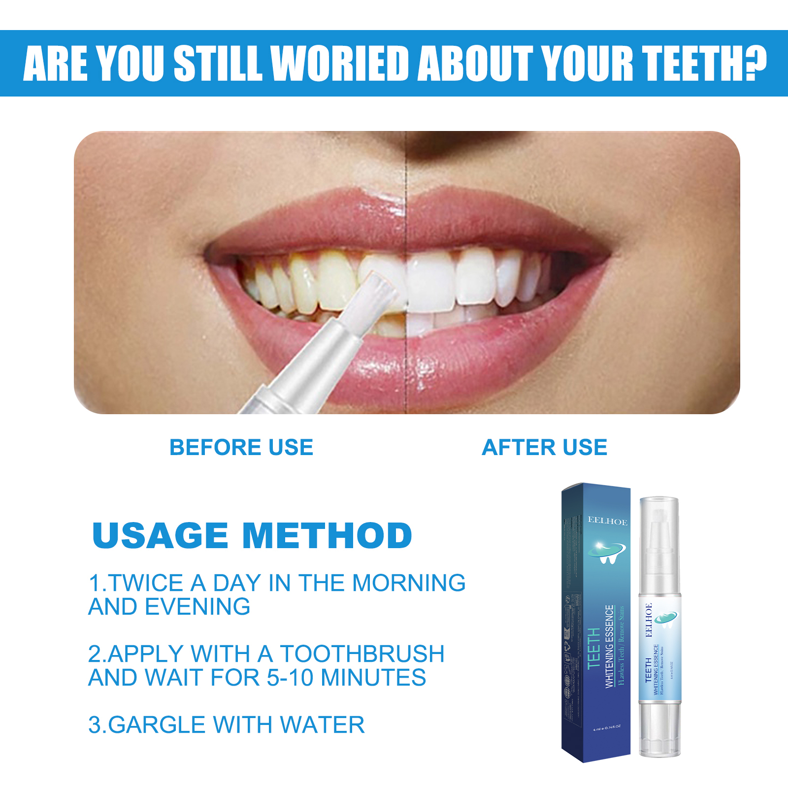Teeth Cleaning Pen Deep Cleansing Whitening Breath Freshening Stain Removal For Daily Oral Hygiene Care 1 PCS