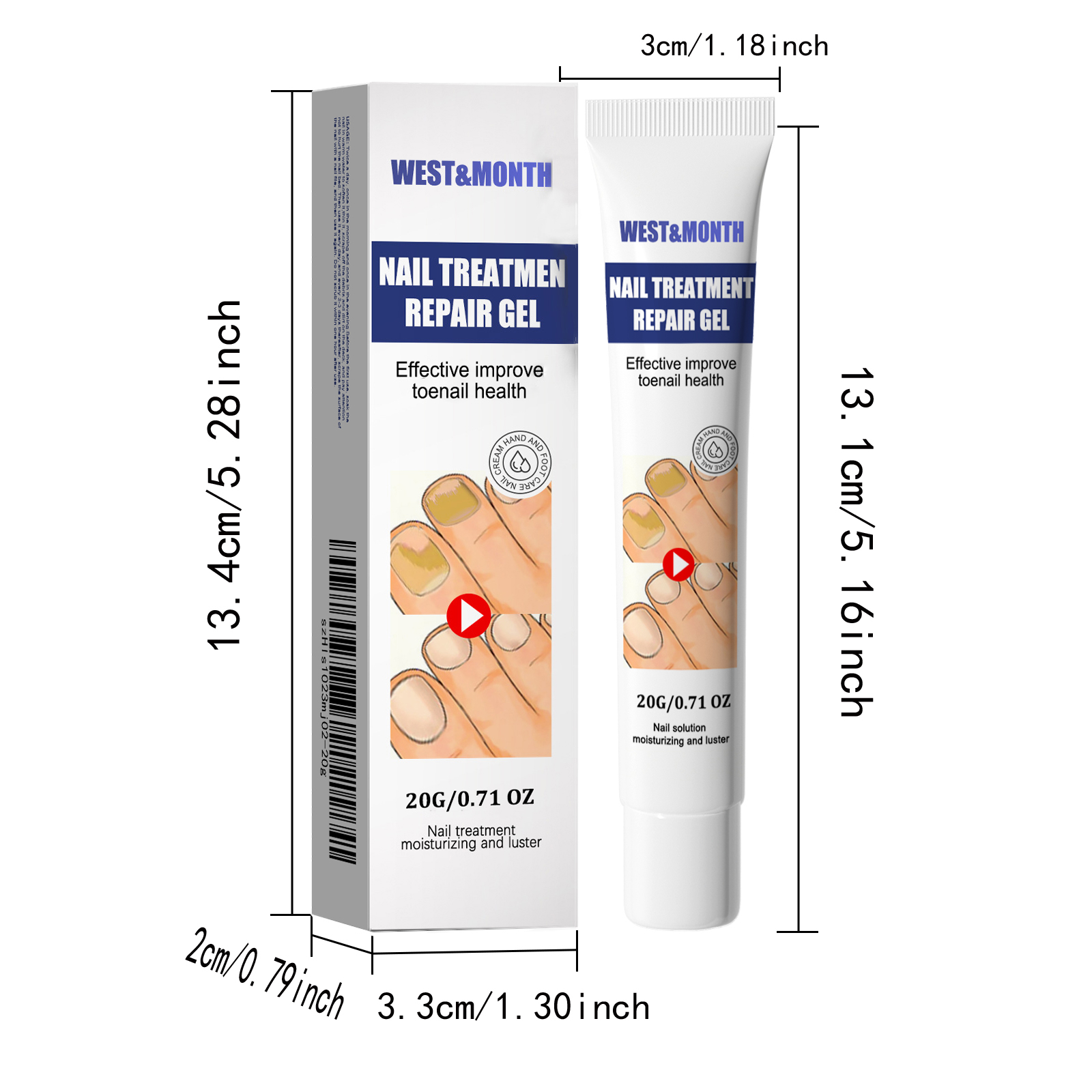 Nail Care Cream Moisturizing Softening Brightening For Fingernails And Toenails Daily Home Manicure Treatment