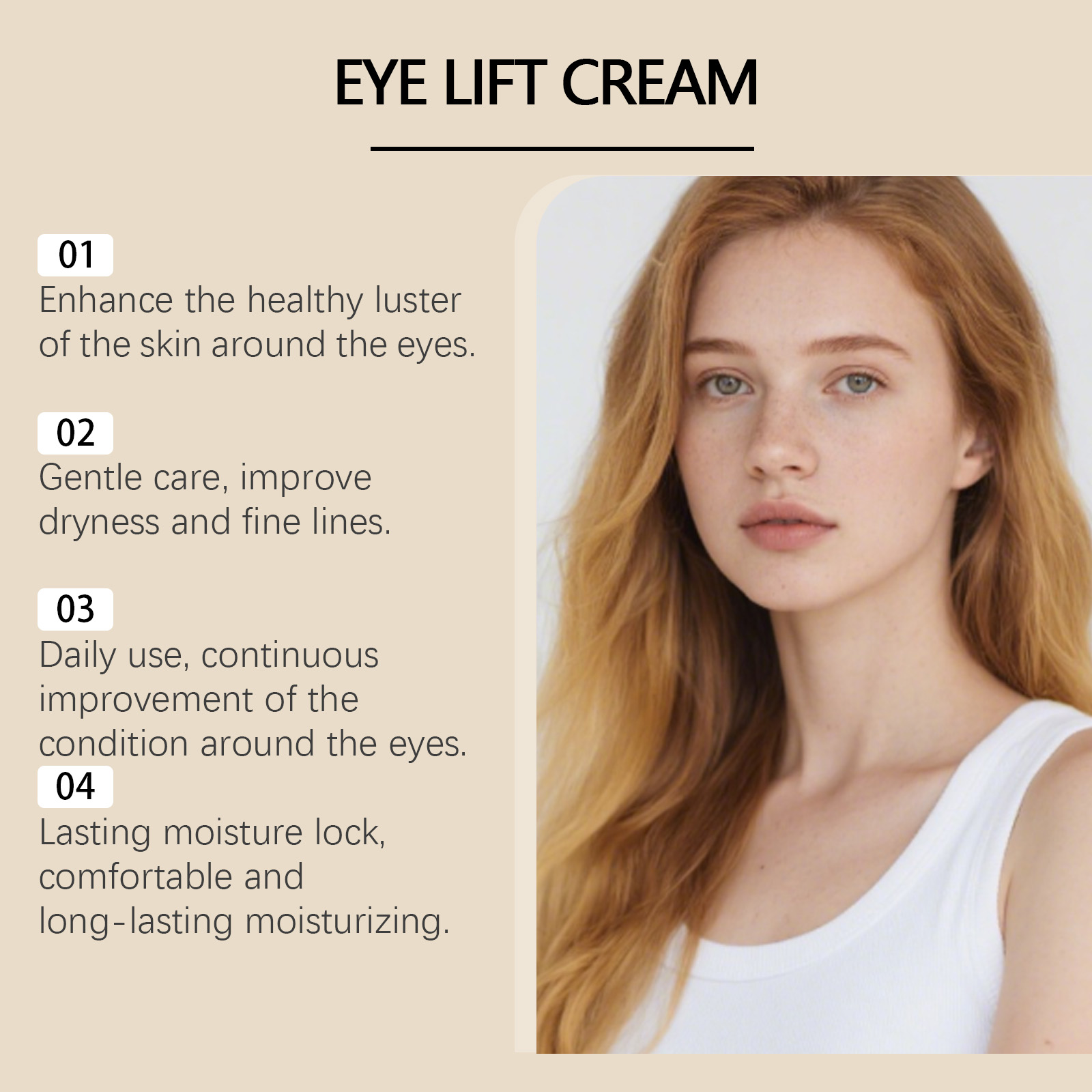 Firming Eye Cream Moisturizing Hydrating For Fine Lines Puffiness Dark Circles Daily Eye Care