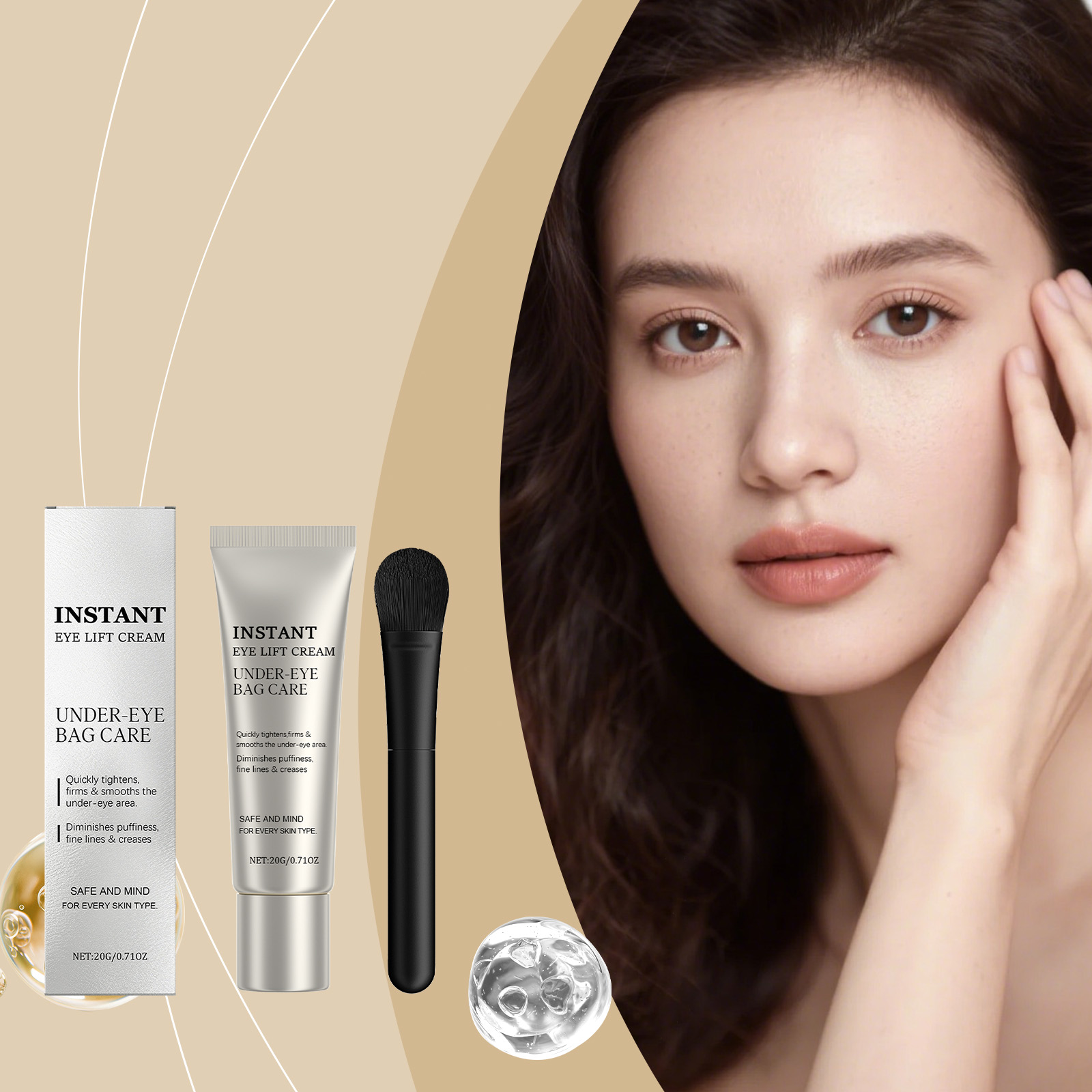Firming Eye Cream Moisturizing Hydrating For Fine Lines Puffiness Dark Circles Daily Eye Care