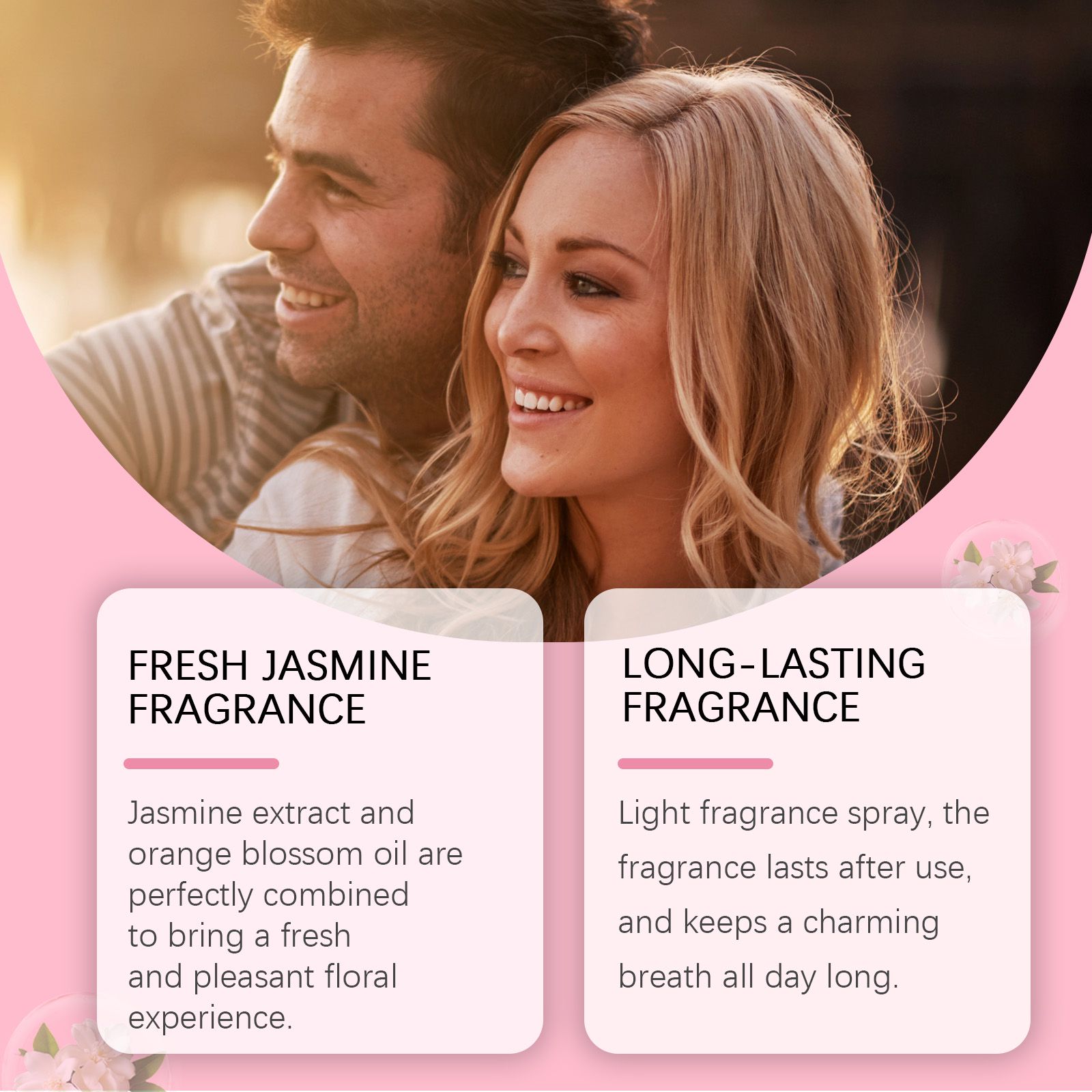 Brazilian Jasmine Body Perfume Spray Light Fresh Natural Long Lasting For Daily Wear