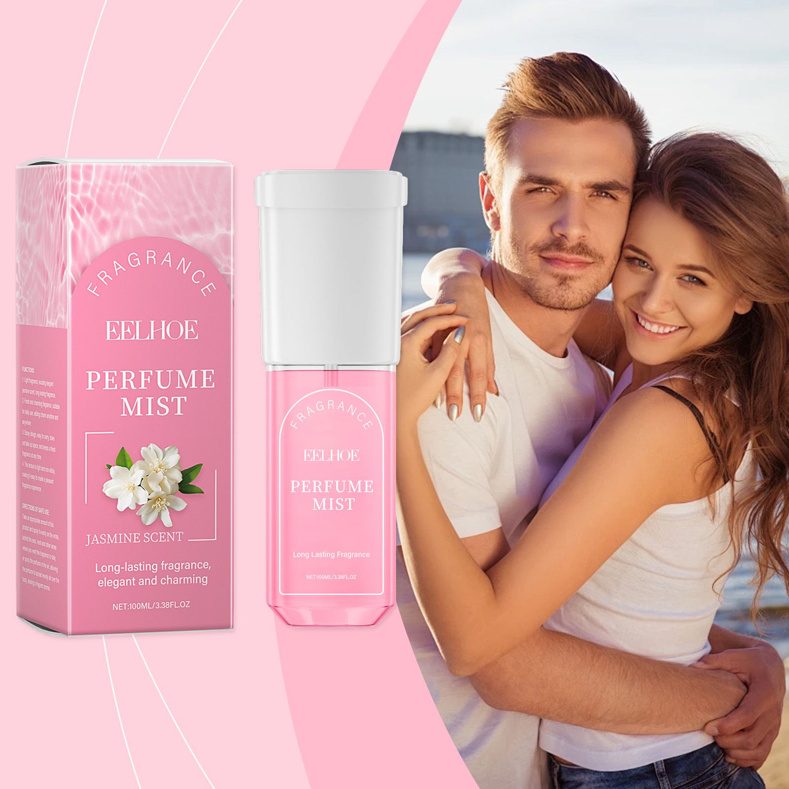 Brazilian Jasmine Body Perfume Spray Light Fresh Natural Long Lasting For Daily Wear
