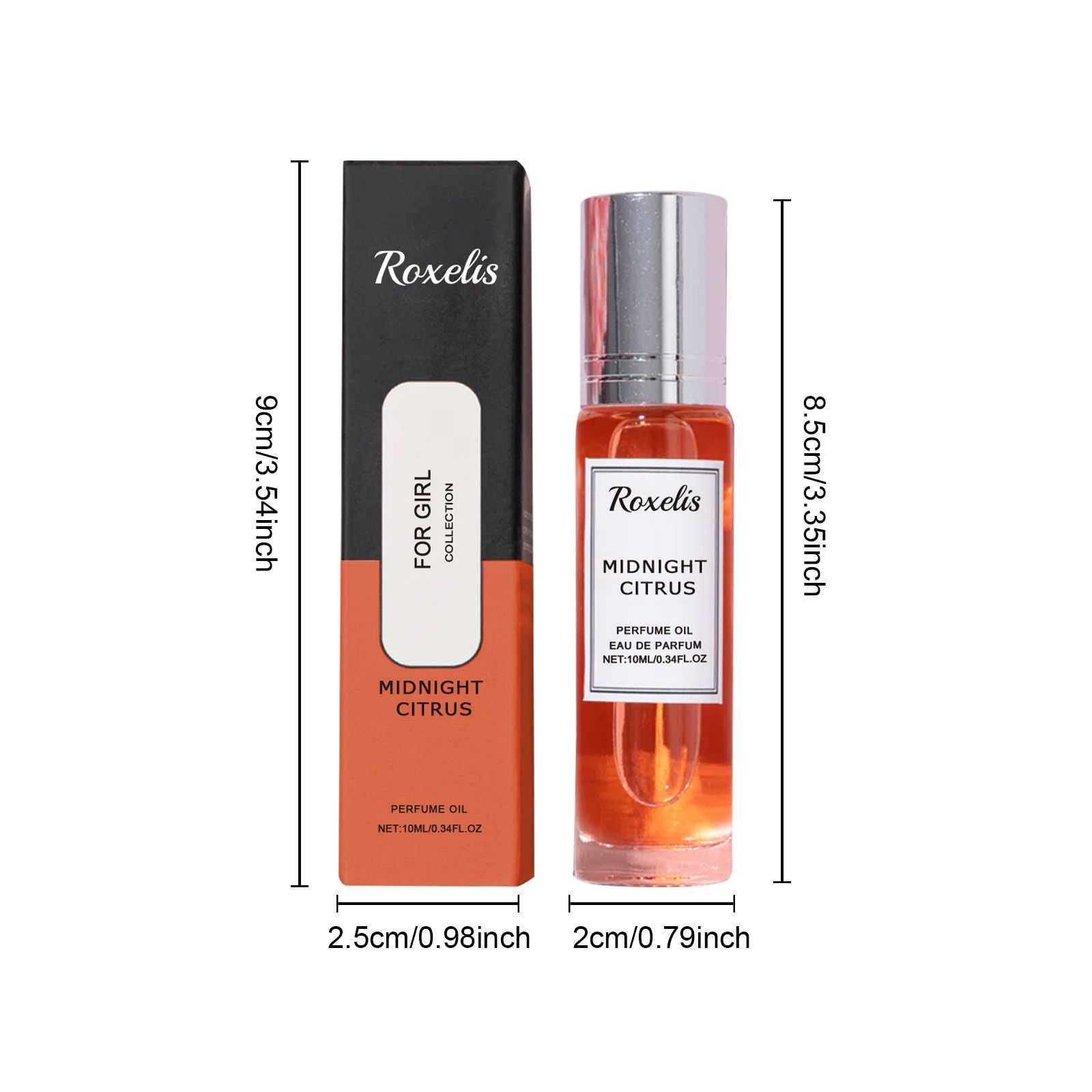 Orange Blossom Roll On Perfume Fresh Fruity Long Lasting Unisex For Daily Wear