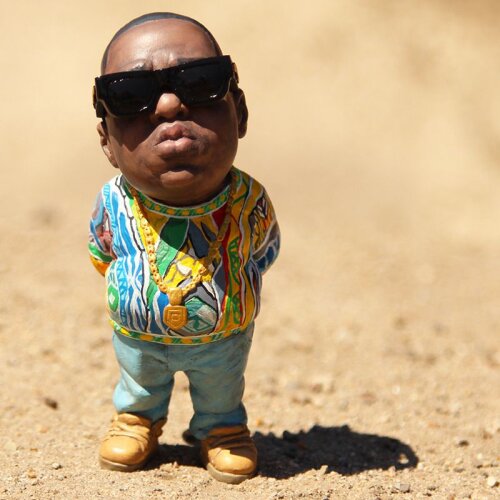 (Biggie) 2Pac Shakur B.I.G. Notorious Biggie Action Figure Rap Star Figurine Ornament