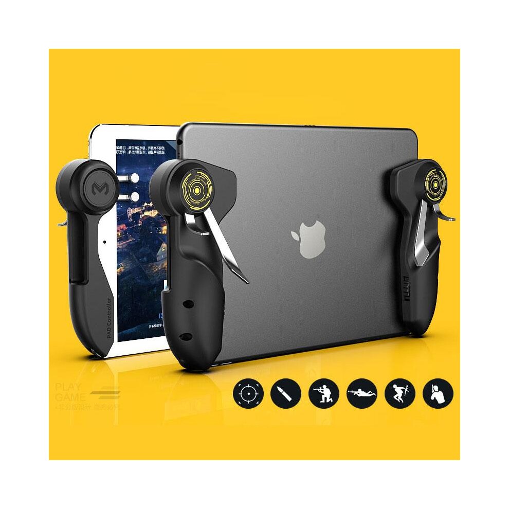 MobileGame Controller PUBG For Ipad Tablet Six Finger Game Joystick Handle Aim Button L1