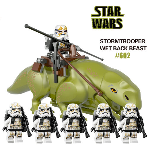 Fit Lego Star Wars Dewback Clone Troopers Minifigures Set