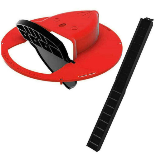 (Red, One Size) Simple Safe Slide Lid Mousetrap Automatic Efficient Flip N Mice Catcher
