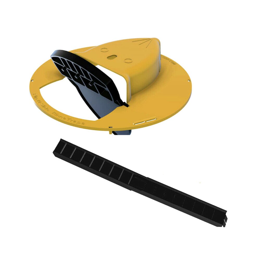 (Yellow, One Size) Simple Safe Slide Lid Mousetrap Automatic Efficient Flip N Mice Catch