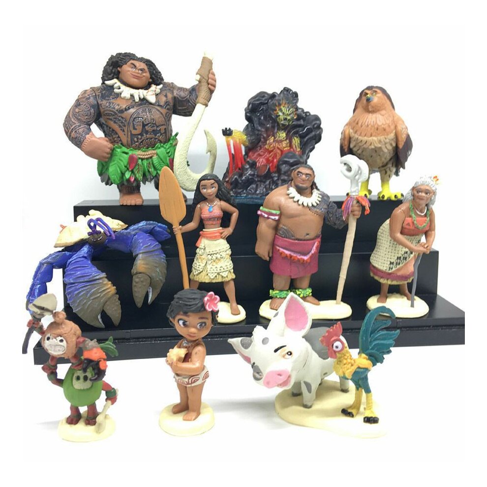 10pcs Moana Action Figure Toy Dolls Kids Gift Toys