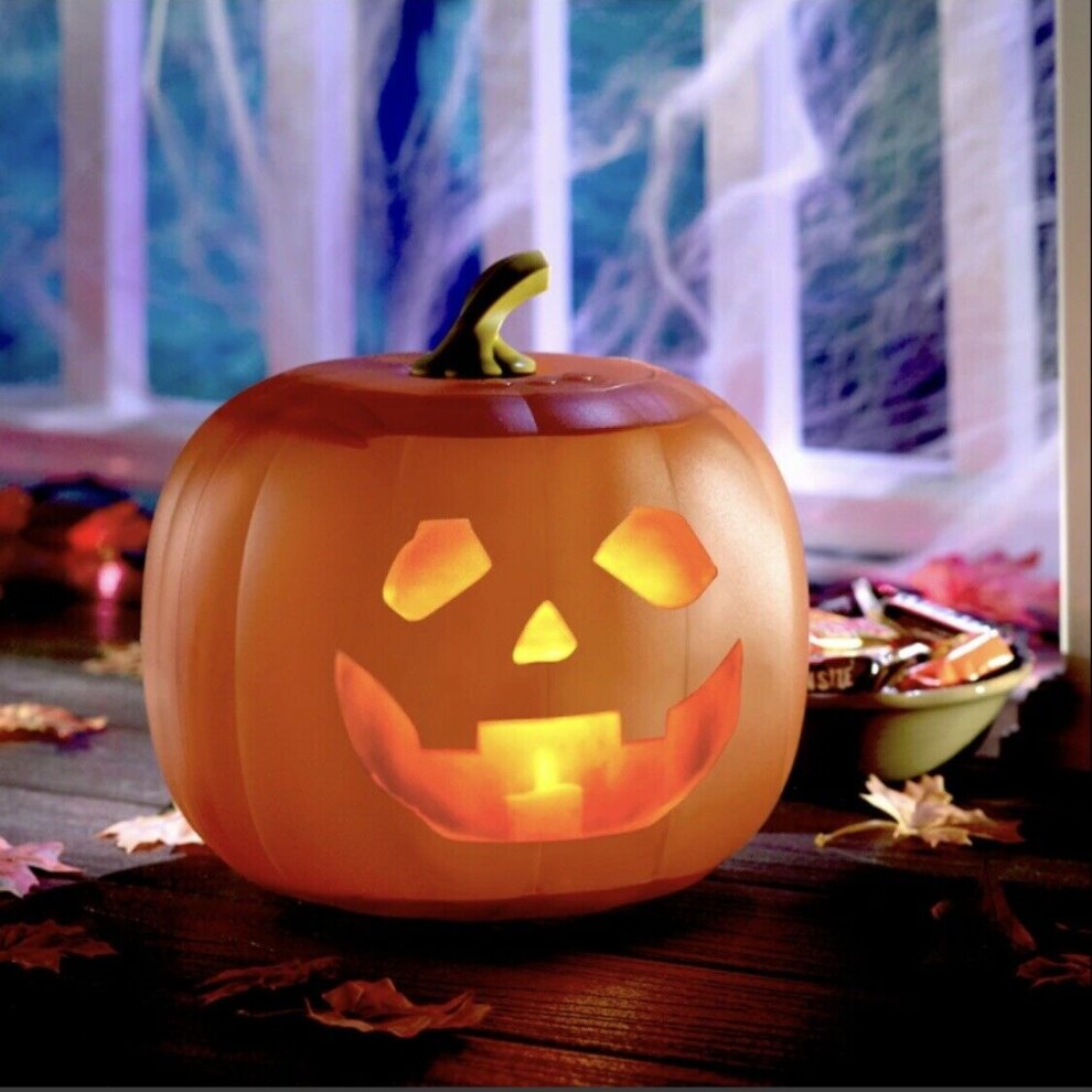 Animated Talking Pumpkin Halloween Party Scary Jabberin Jack Ghost