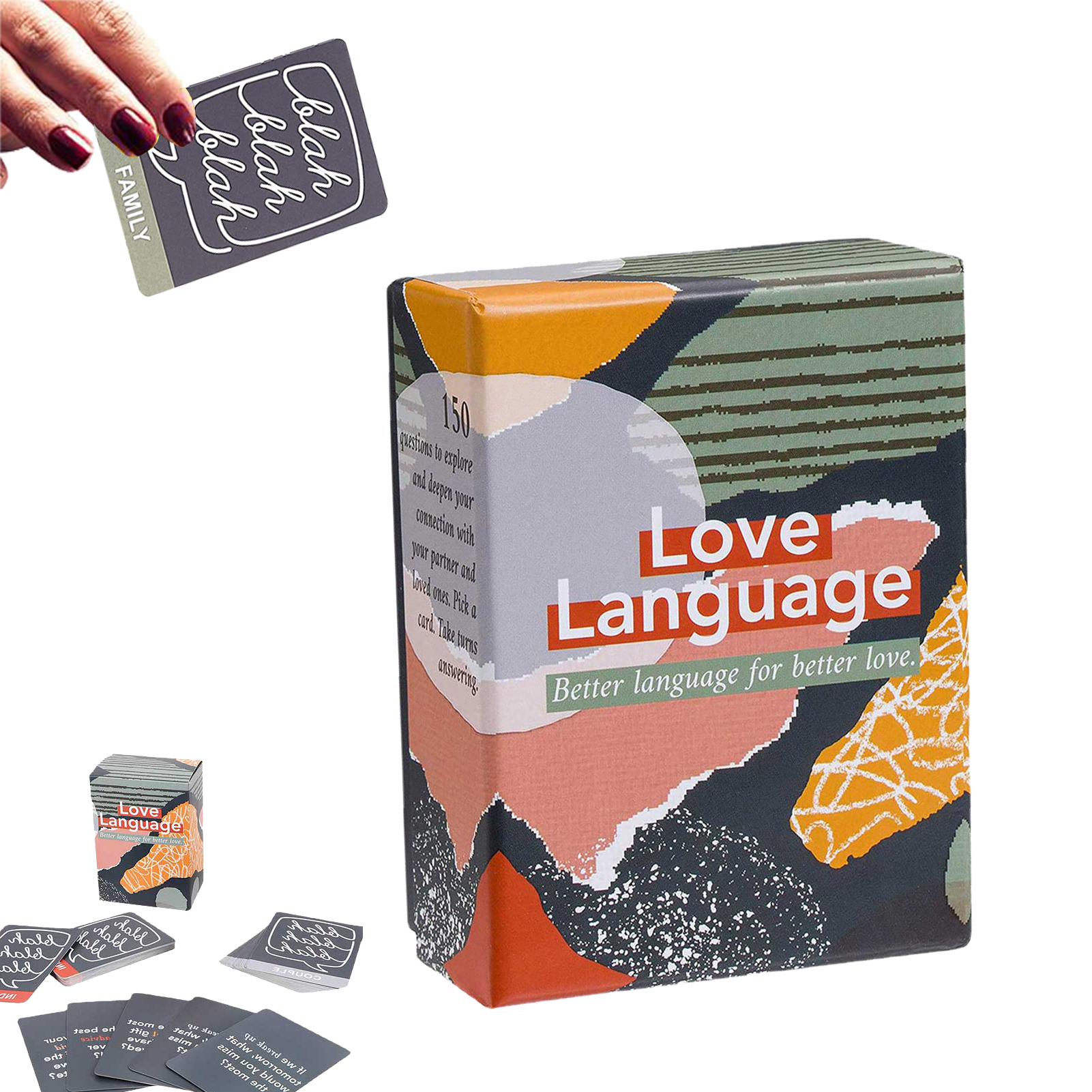 Love Language Card Game Party Board Games 150 Conversation Starter Questions for Couples Connections Partner Date Night Relationship