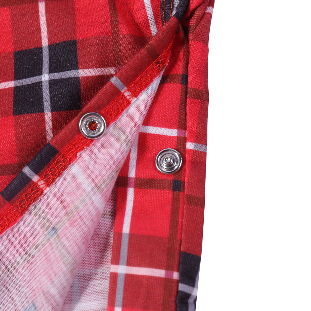 (KIDS 2Y) New Year Christmas Plaid Print Family Matching Pajamas 2023 Parent-child Matching Pajamas Set Christmas Family Outfits Plaid Printed Long Sleeve Shirt+Pants Sleepwear Soft Pyjamas