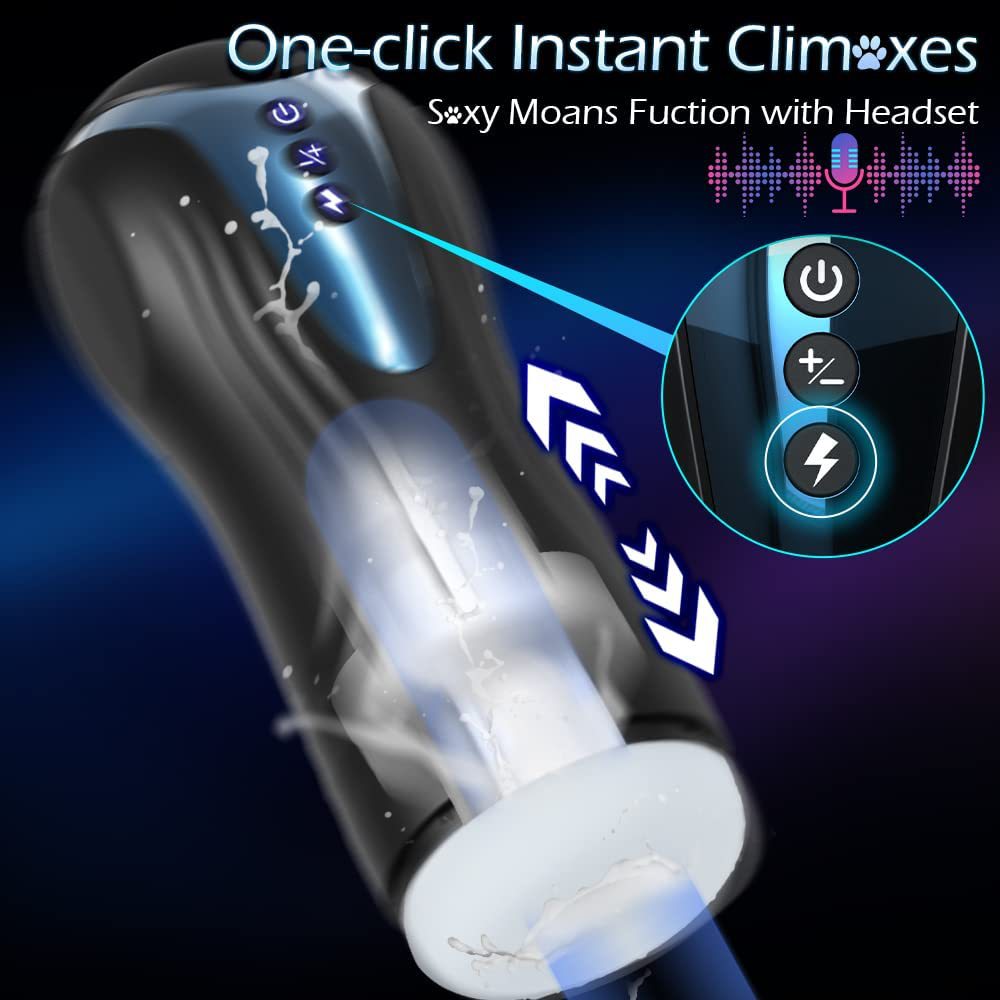 Sex Toys for Men Male Masturbators Full Body Automatic Male Masturbator Cup Penis Stroker with 7 Thrusting Vibrating for Men Masturbation Pleasure