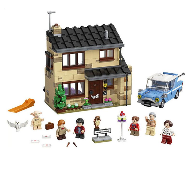 Harry Potter Privet Drive House And Ford Anglia Car Toy Building Blocks Boys Kids Toys Gifts