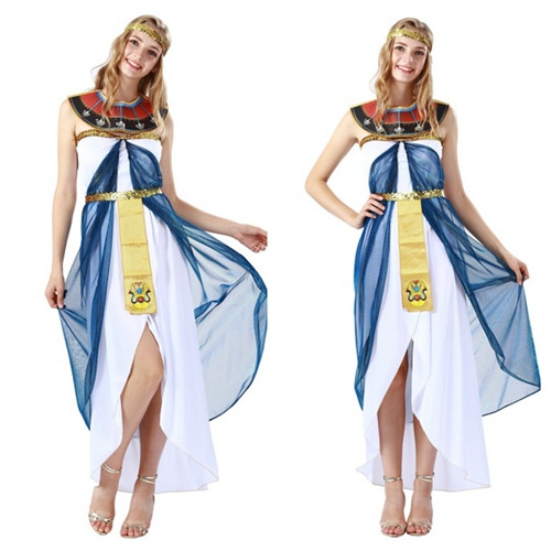 Cleopatra Costume Women Egyptian Queen Goddess Halloween Costumes for Adults Women