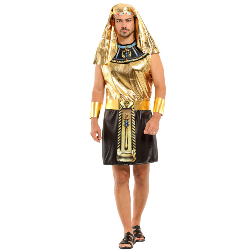(165~175cm) Men Egyptian Halloween Costume Pharaoh Costume