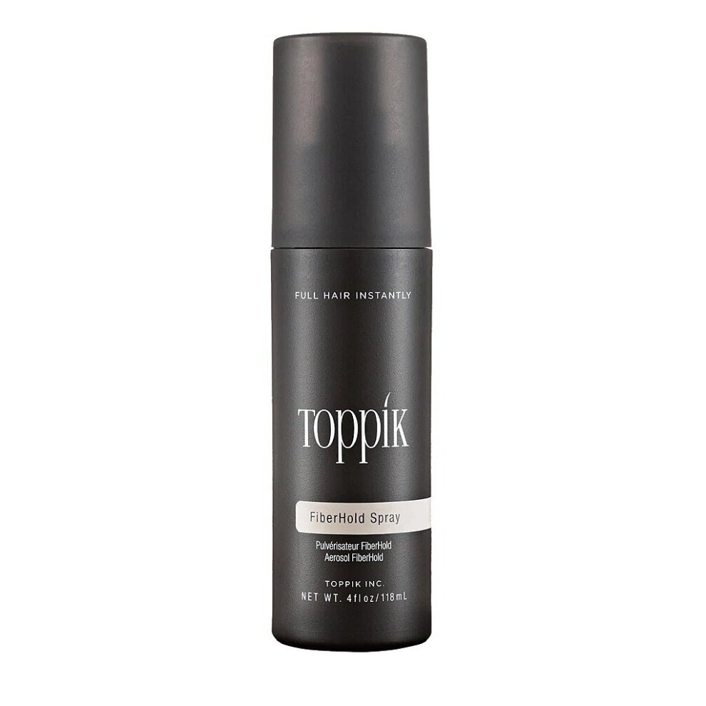 (Black) Toppik Hair Building Fiber with Spray Applicator Toppik Fiberhold Spray 118ml