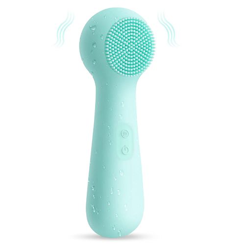 Silicone Facial Cleansing Brush Electric Facial Cleansing Brush Waterproof Heated Rechargeable Ultrasonic Face Brushes with 4 Modes for Deep Cleansing
