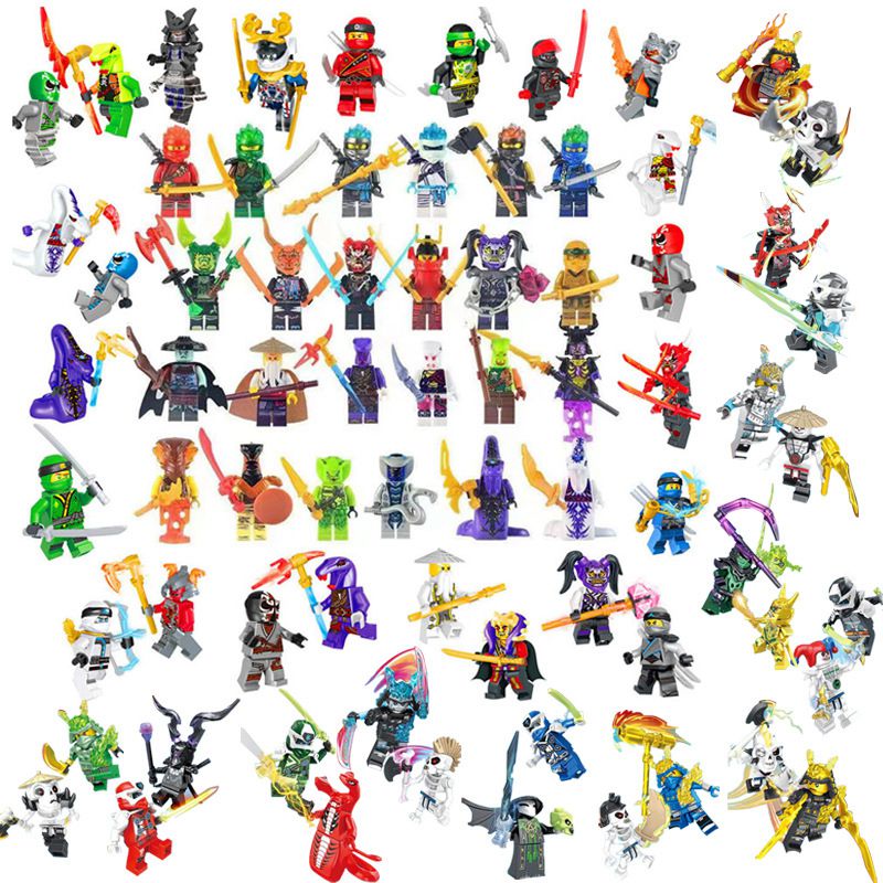 72pcs/set Ninjago Mini figure Kai Jay Building Blocks Kids Toys