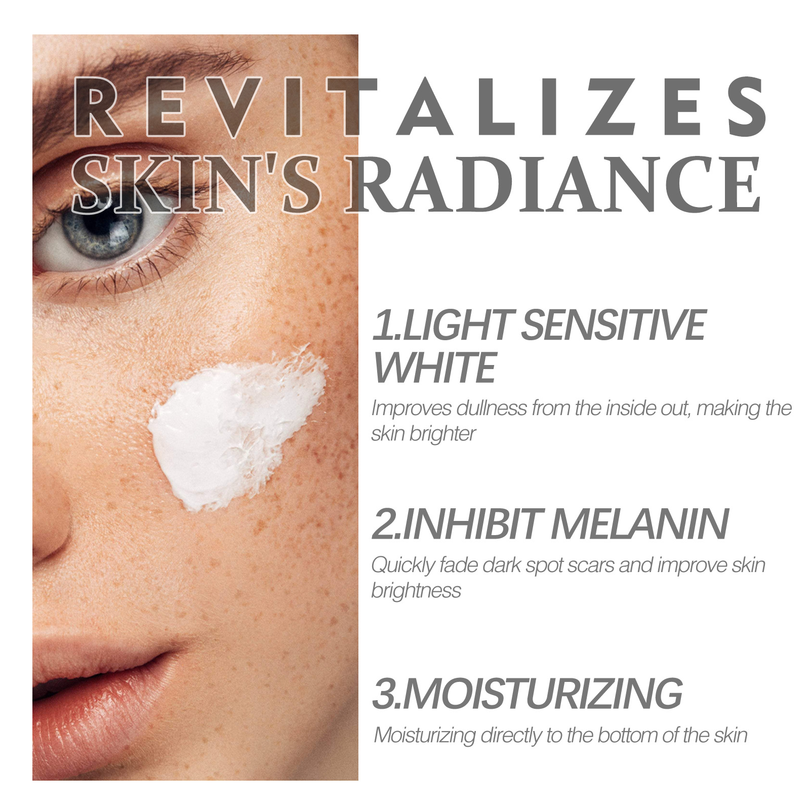 Astragalus Face Cream Hydrating Facial Cream Skin Lightening Moisturizing Brightening Wrinkle Removing Women Makeup Beauty Holiday Gifts