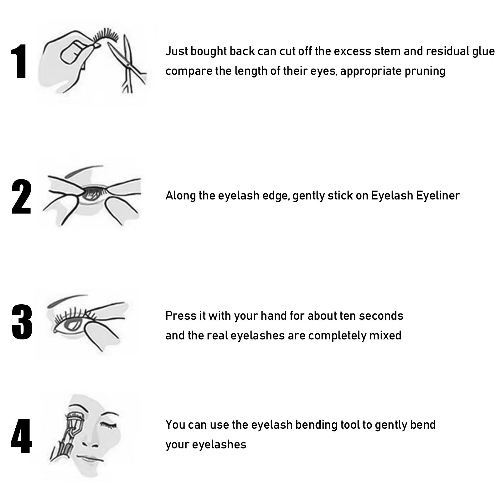 (Blue) False Eyelashes Self-Adhesive European 3D Glue-free Imitation Mink Hair Eyelashes for Stage Eye Makeup