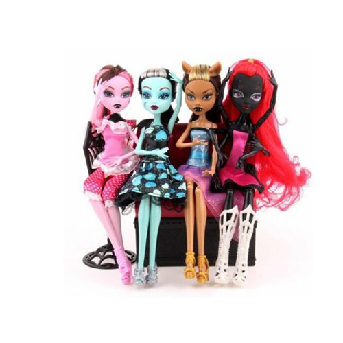 Kids Boy Girls Monster Doll Elf Move Joints Toys 4 Pcs / Set