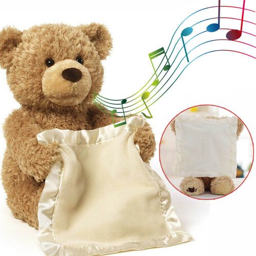 Interactive Kids Soft Toy Doll Peek Teddy Bear A Boo Plush Birthday