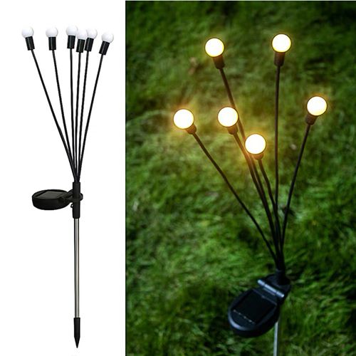 Swaying Solar Garden Lights Firefly Lights Decorative Outdoor Lights Yard Lights Dancing Fireflies Lights for Path Fence