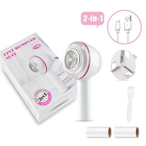 2 in 1 Rechargeable Fabric Shaver Lint Remover Home Electric Sweater Defuzzer