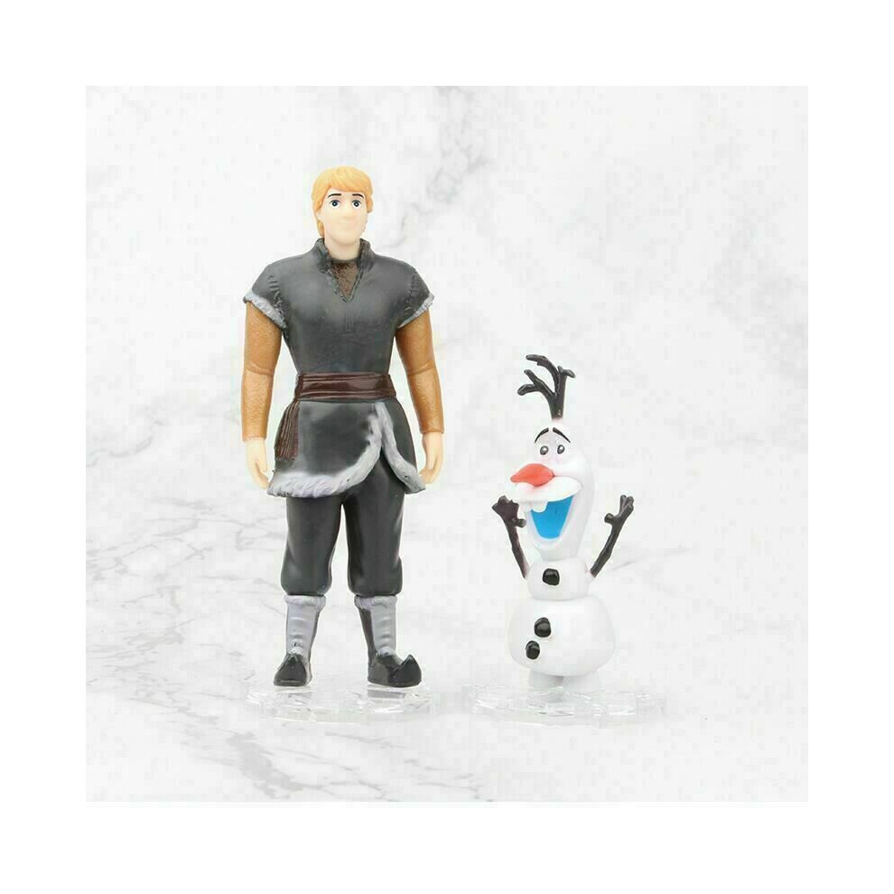 NEW For Disney Frozen Princess 2 Cake Toppers Figures Toys Elsa Olaf Anna 5Pcs