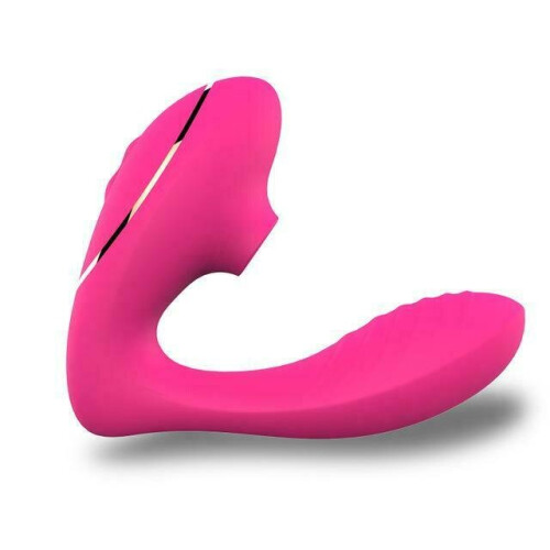 (Purple) Sucking Clitoris Vibrator Oral Tongue Wearable G-Spot Clit Stimulation