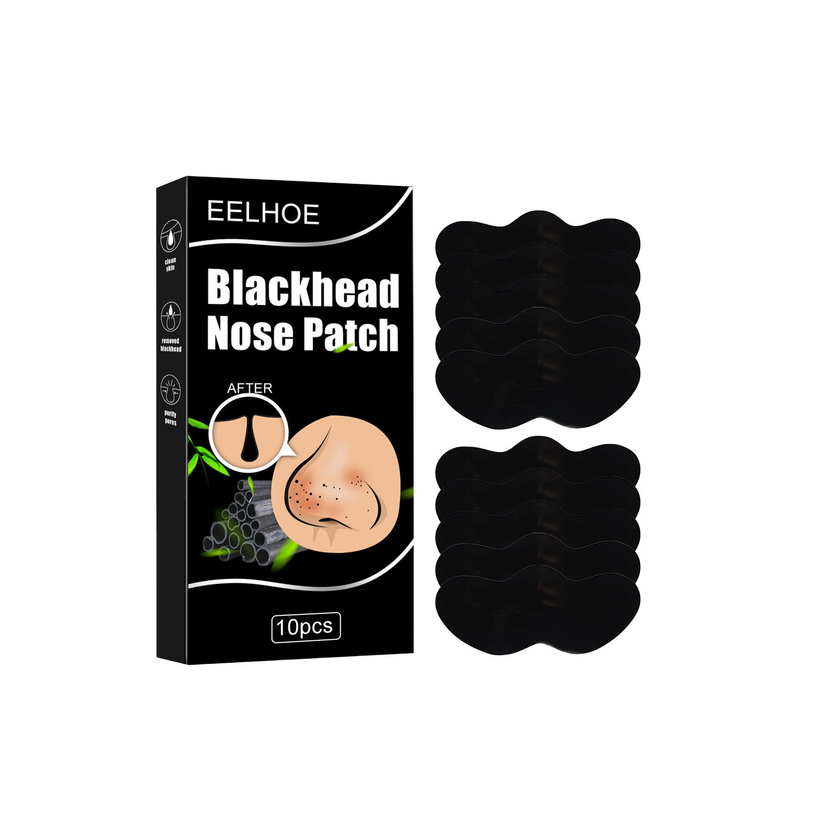 Blackhead Nose Patch Bamboo Charcoal To Remove Blackheads Clean  Pores Adsorb Oil And Dirt Nose Film Nose Stick