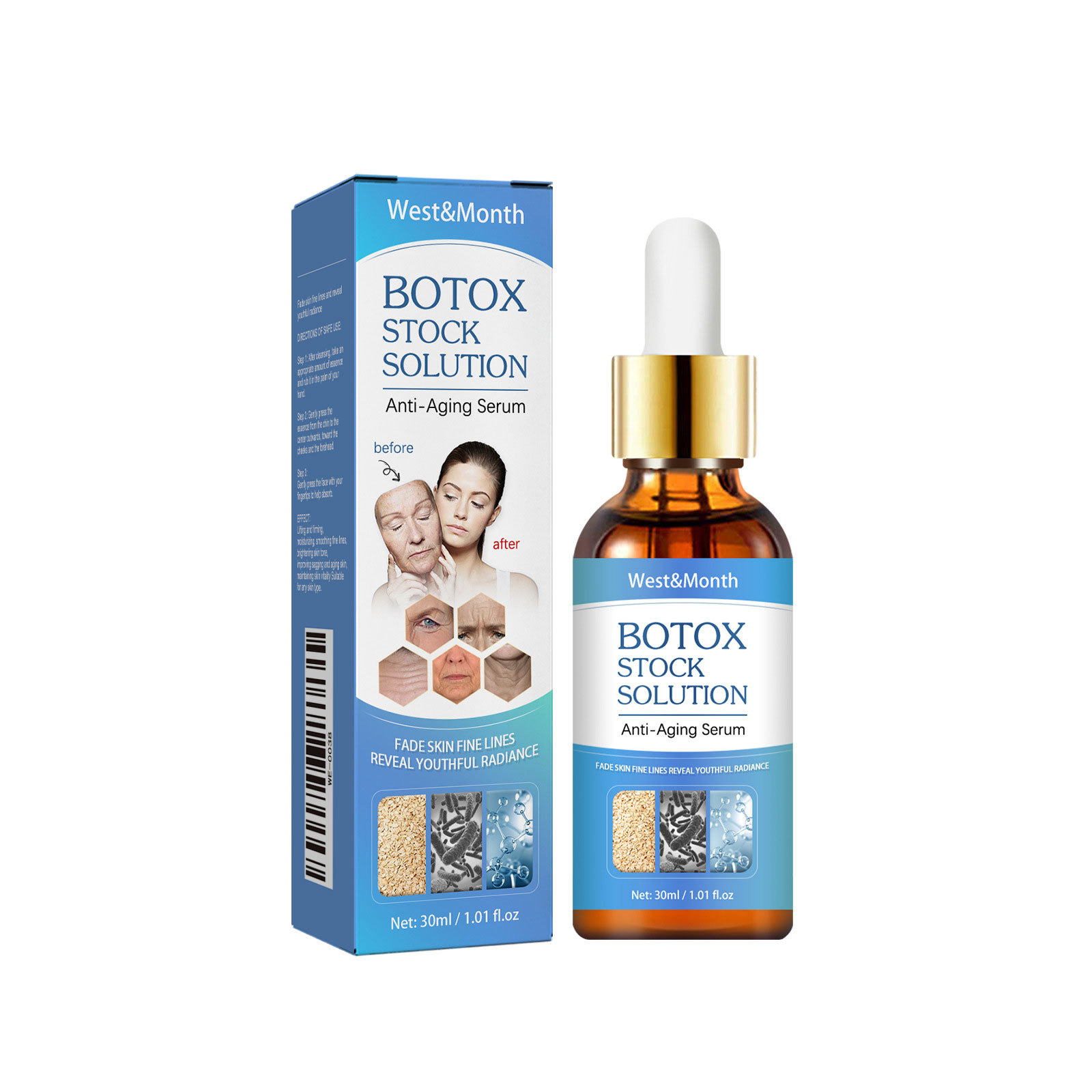 (1 PC) Collagen Facial Serum Skin Care Hyaluronig Face Lift Essence Anti Aging Essence Hydrating  Nourishing Face Moisturising for Dry Skin 30ml