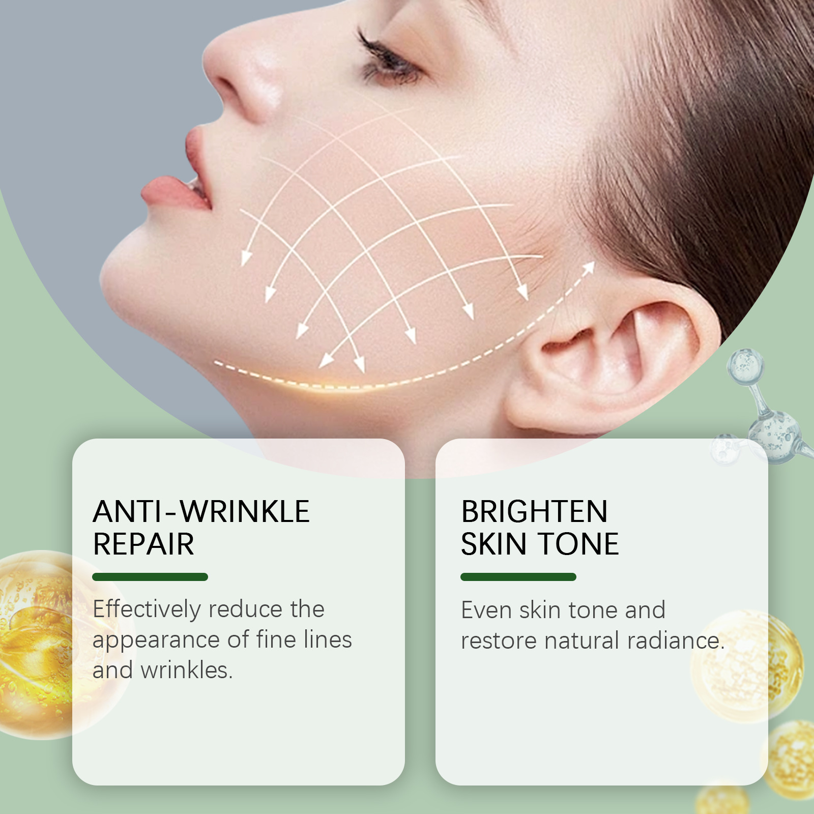 West Month Moisturizing Cream Firming Face Cream  Skin Hydrating Moisturizer Deep Fine Line Repair Lightening Tightening Lift Nourish Brighten Skin Care
