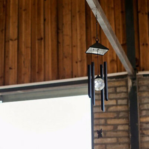 Remarkable Wind Chimes Solar Powered Colour Changing Led Light Garden Windchimes