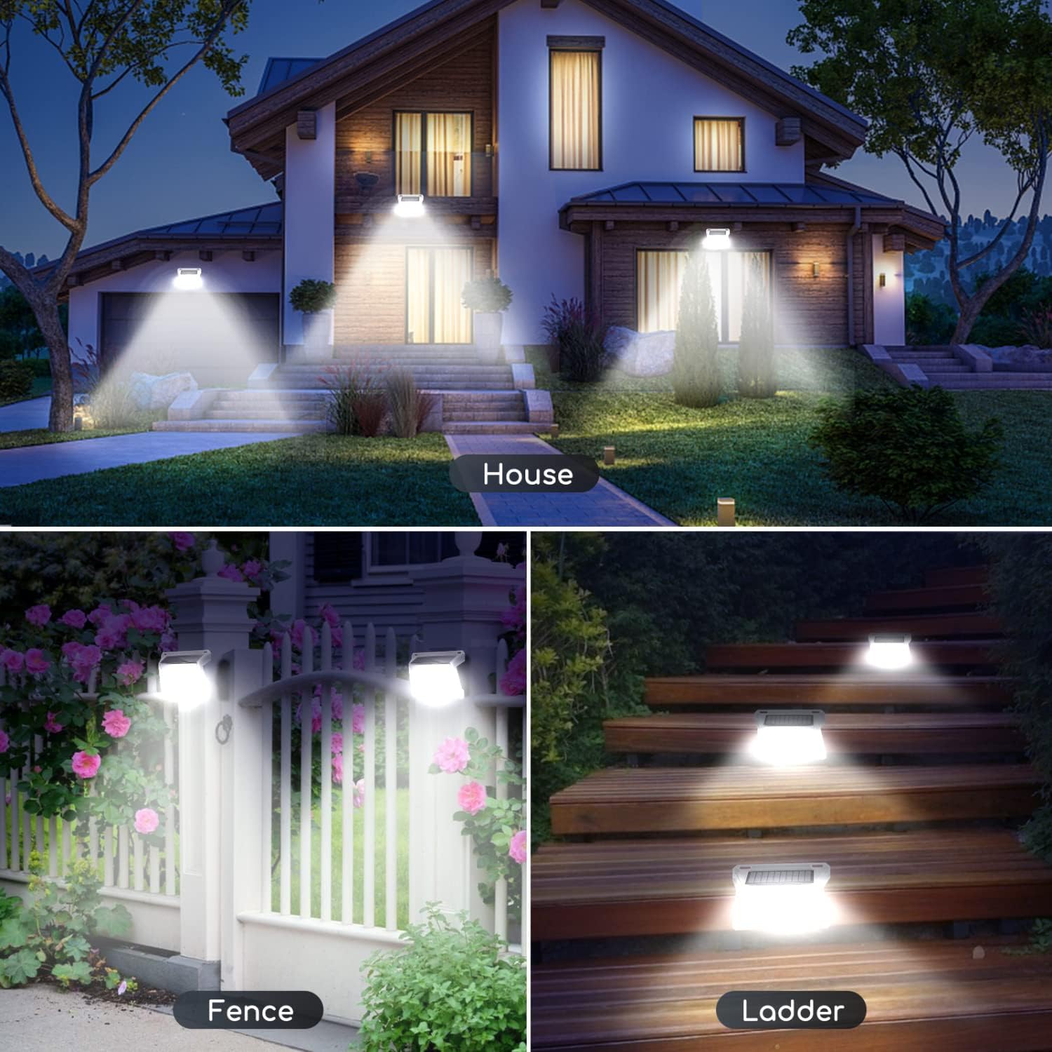 Outdoor Solar Lights Solar Security Lights 4 Modes Outdoor Solar Wall Lights IP65 Waterproof Solar Powered Lights Solar Motion Sensor Lights Solar PIR Light 