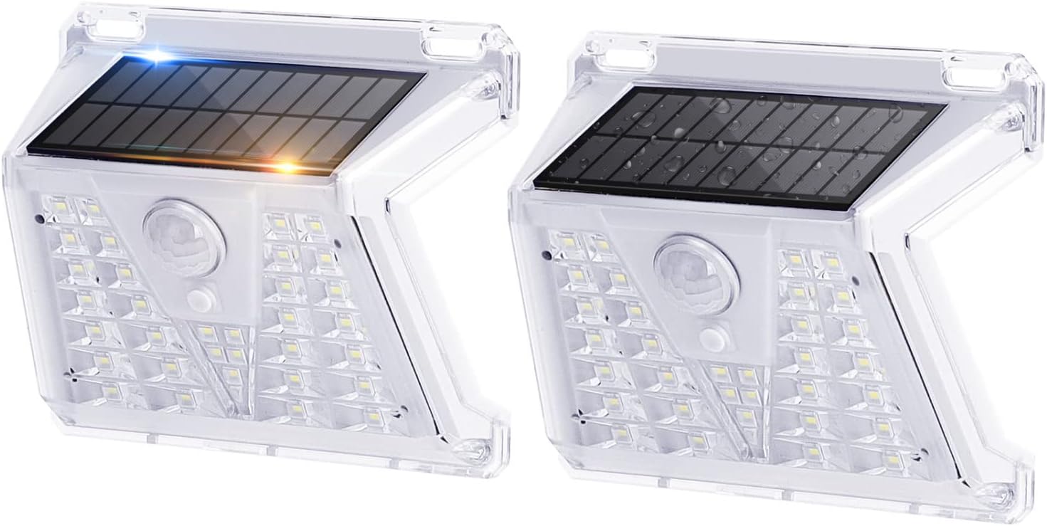 Outdoor Solar Lights Solar Security Lights 4 Modes Outdoor Solar Wall Lights IP65 Waterproof Solar Powered Lights Solar Motion Sensor Lights Solar PIR Light 