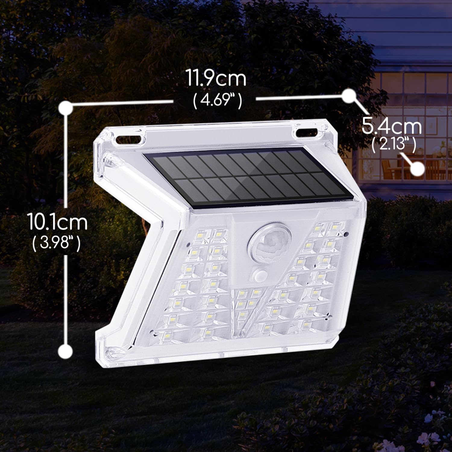Outdoor Solar Lights Solar Security Lights 4 Modes Outdoor Solar Wall Lights IP65 Waterproof Solar Powered Lights Solar Motion Sensor Lights Solar PIR Light 