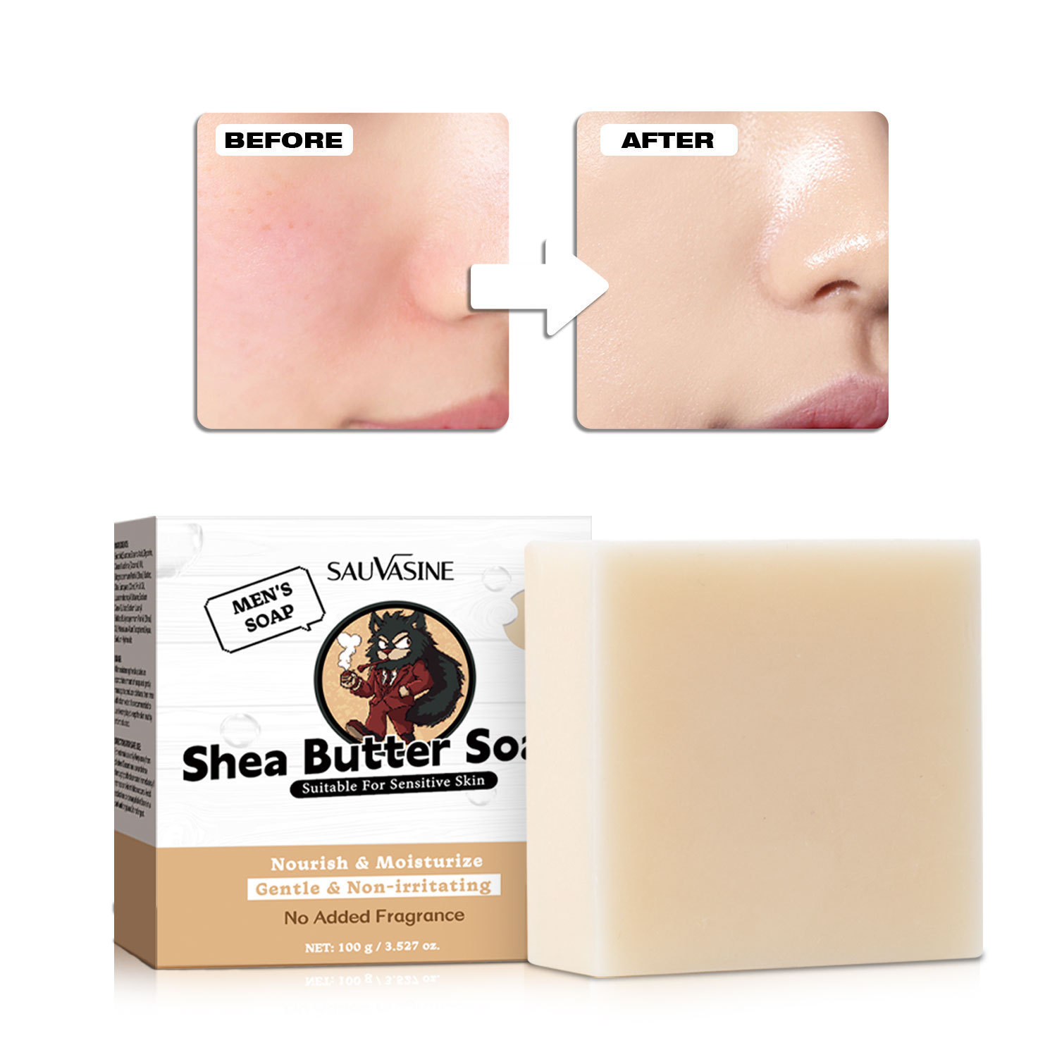 Shea Butter Soap Bar Nourishing Moisturizing Gentle Cleansing For Face And Body Daily Bath And Shower Care
