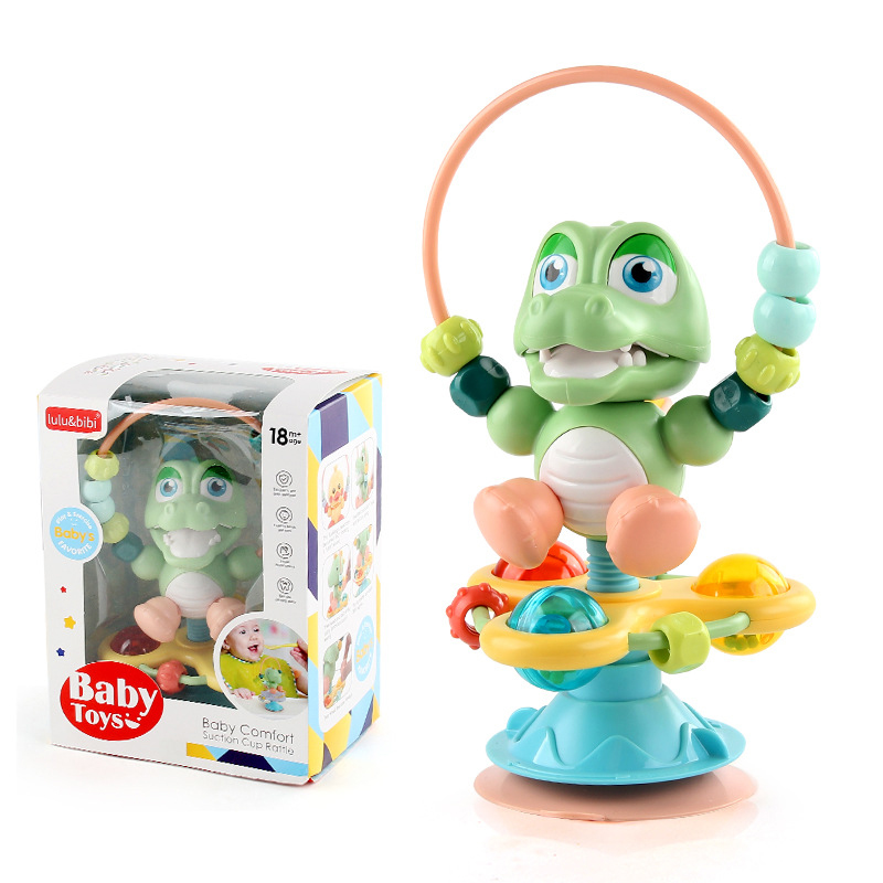 (bird) Baby Rattles Set Infant High Chair Toys Suction Cup Grab N Spin Interactive Development Baby Tray Toy Newborn Gifts for Kids