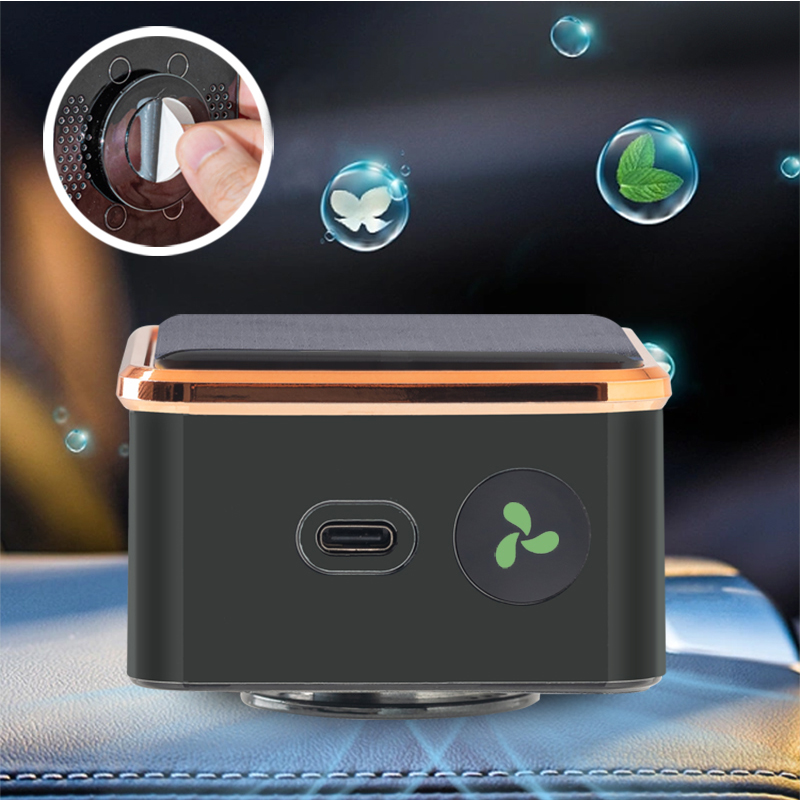 Car Air Purifier Solar Charging Formaldehyde Removal Haze Removal Small Negative Ion Car Disinfection Odor Cleaner