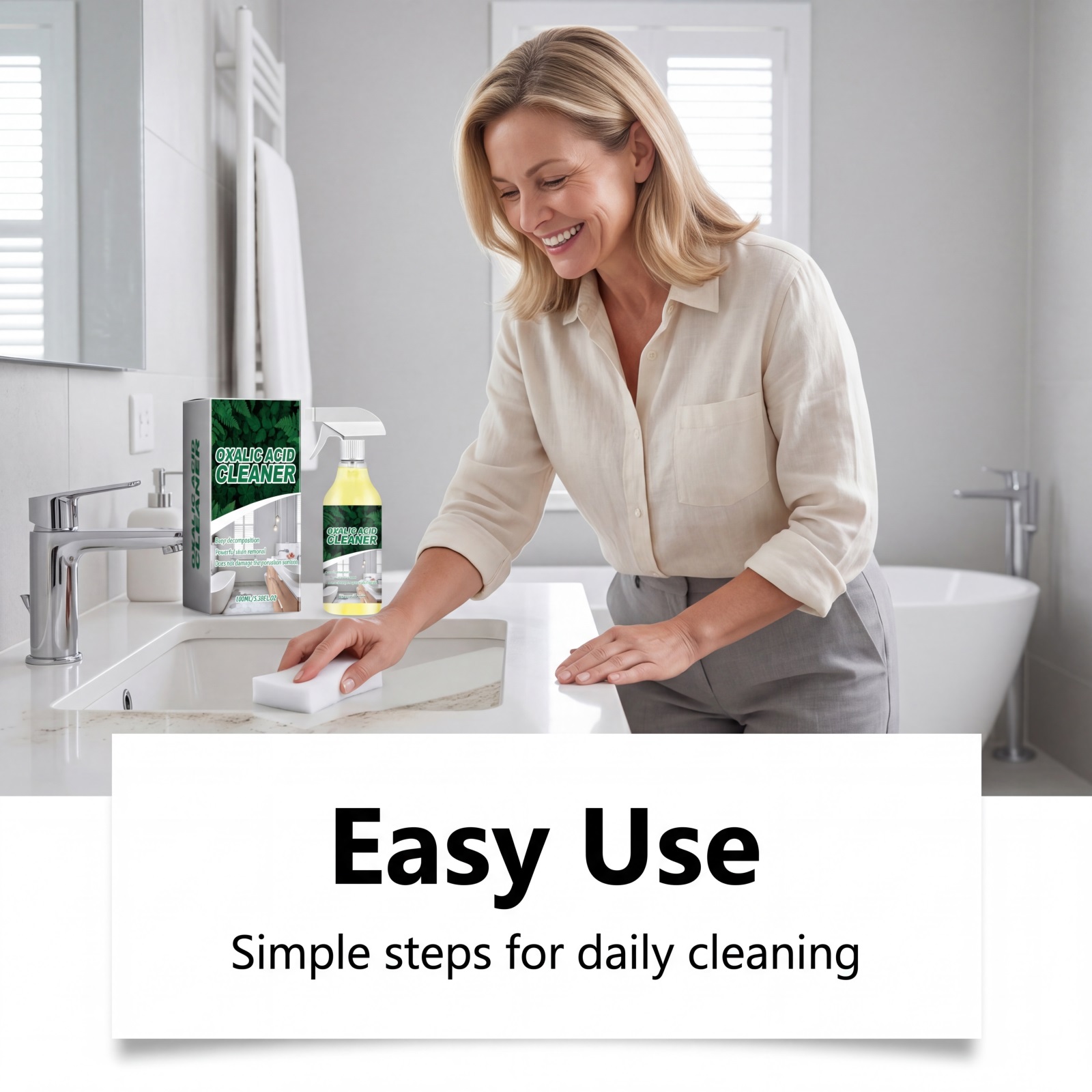 Oxalic Acid Cleaner Daily High Cleans Bright Multi Purpose Kitchen Bathroom Surface Stain Dust Remover