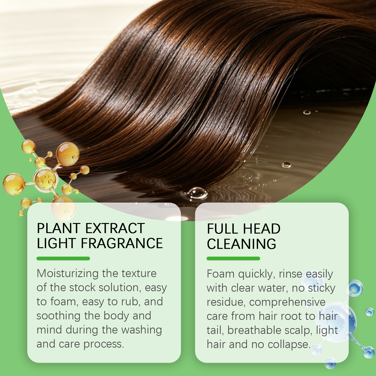 Batana Oil Shampoo Mild Clean Hair Follicle Scalp Fresh Soft Hair Nourish Tip Smooth Shiny