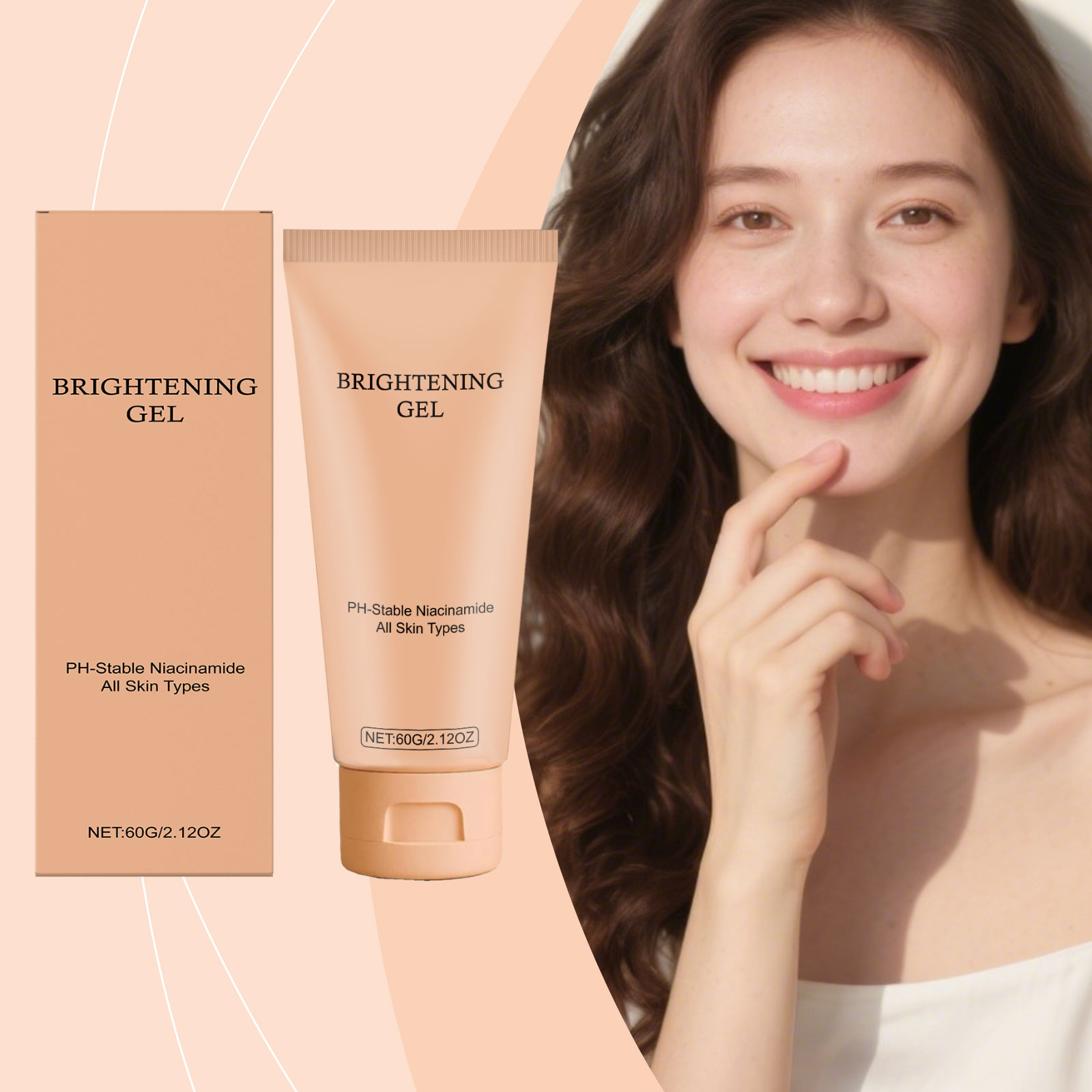 Brightening Care Gel Purifying Delicate Deep Nourishing Soft Mild Luminous Gentle Facial Skin Care Treatment