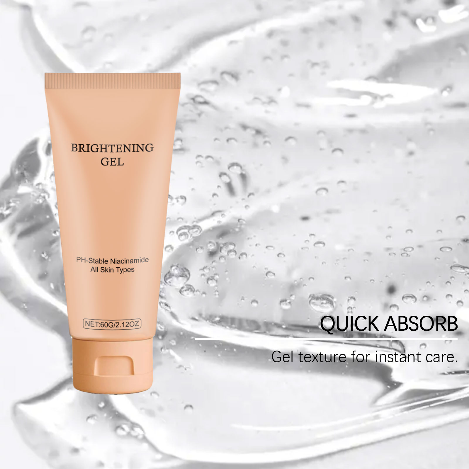 Brightening Care Gel Purifying Delicate Deep Nourishing Soft Mild Luminous Gentle Facial Skin Care Treatment